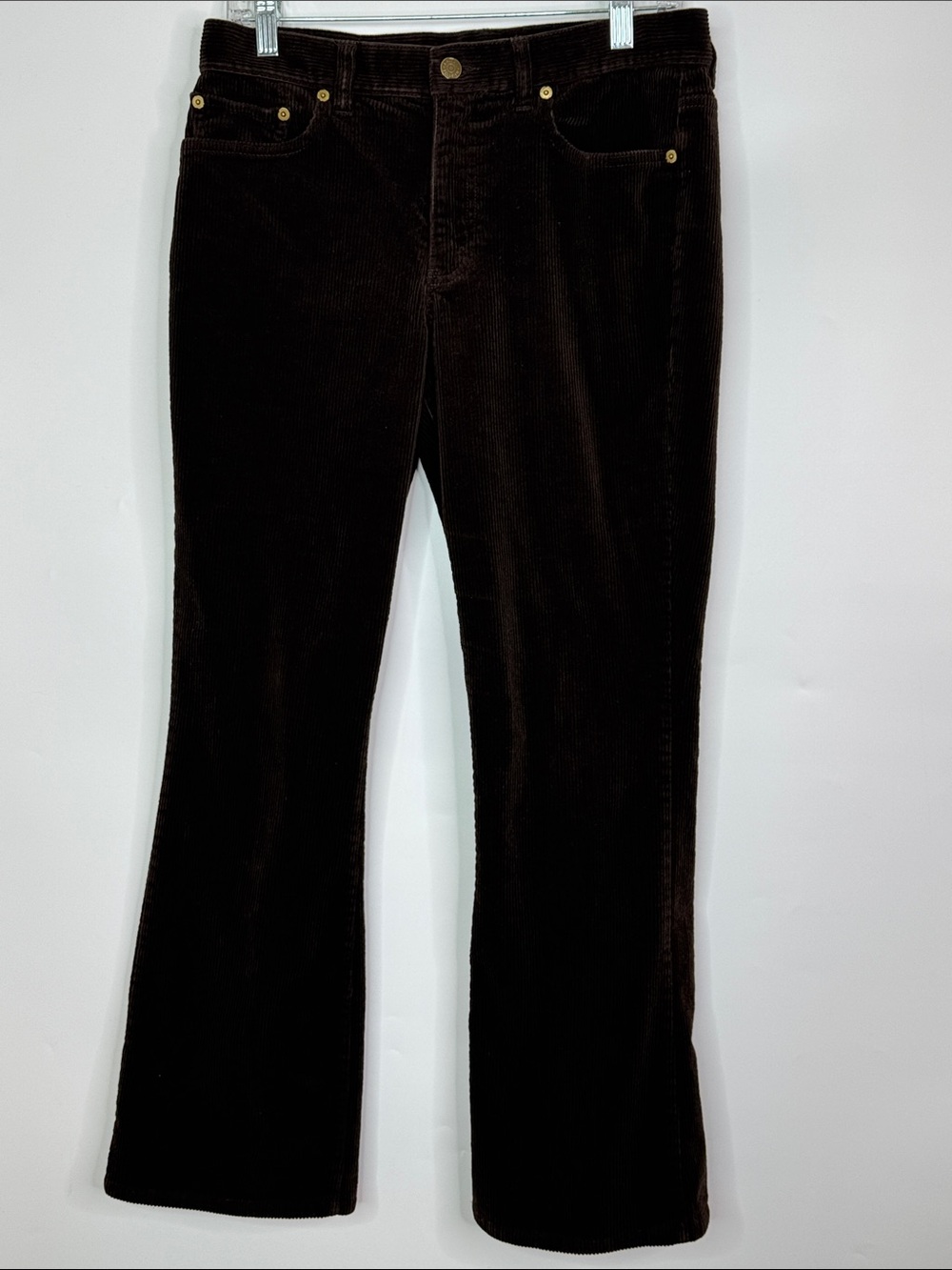 Vintage Ralph Lauren Brown Corduroy Classic Bootcut Pants Size 8
